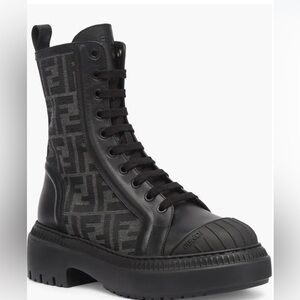 Fendi Black Textured Sole Footwear